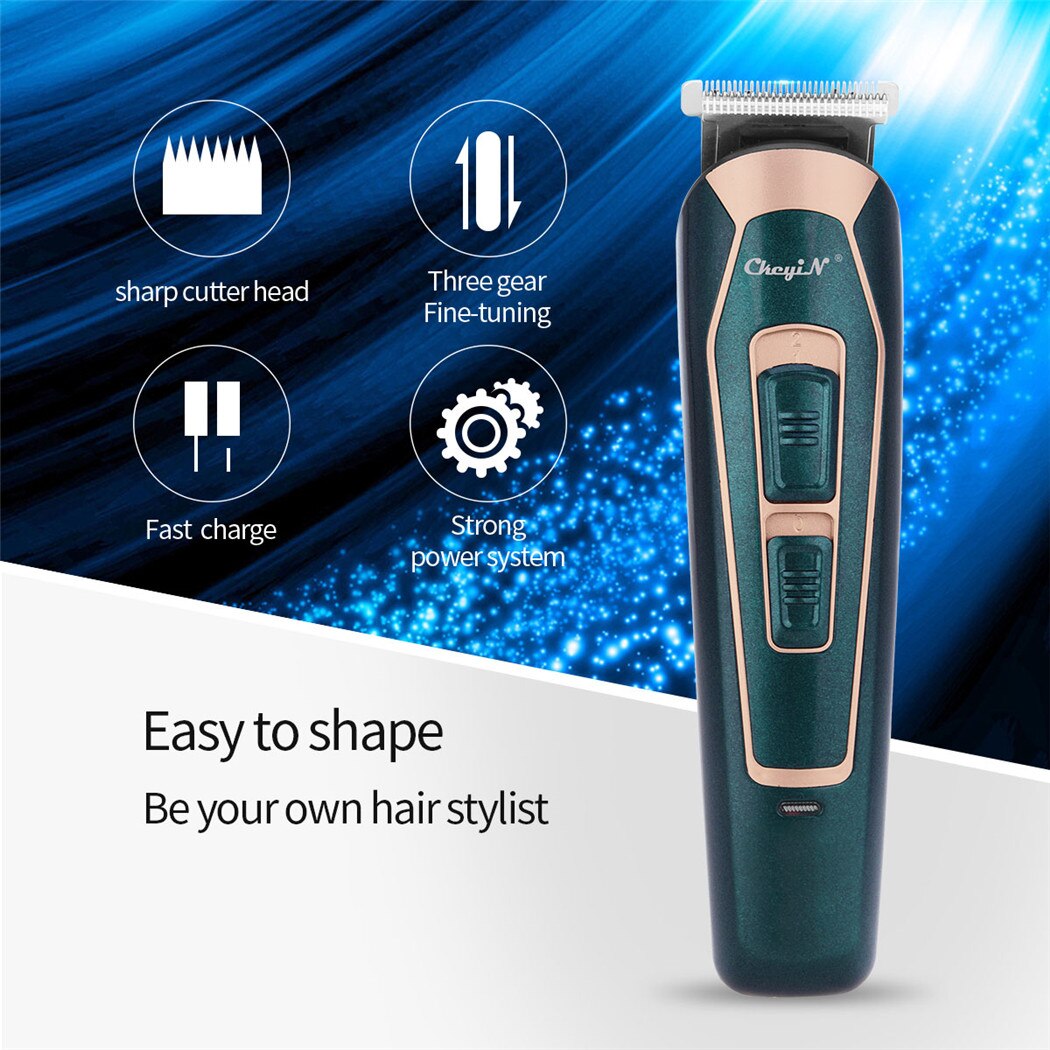 Electric Hair Clipper Beard Hair Trimmer Low Noise Rechargeable Shaver Cordless Hair Cutting Men's Haircut Machine