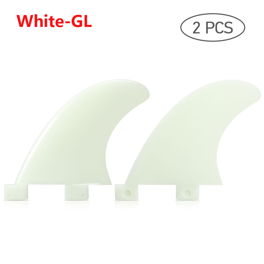 3Pcs/2Pcs Surfplank Fin Thrusters Vinnen Glasvezel Nylon Surf Vinnen Stand Up Paddle Board Nylon Surf Vinnen gl/Gx/M5/G5: GL White 