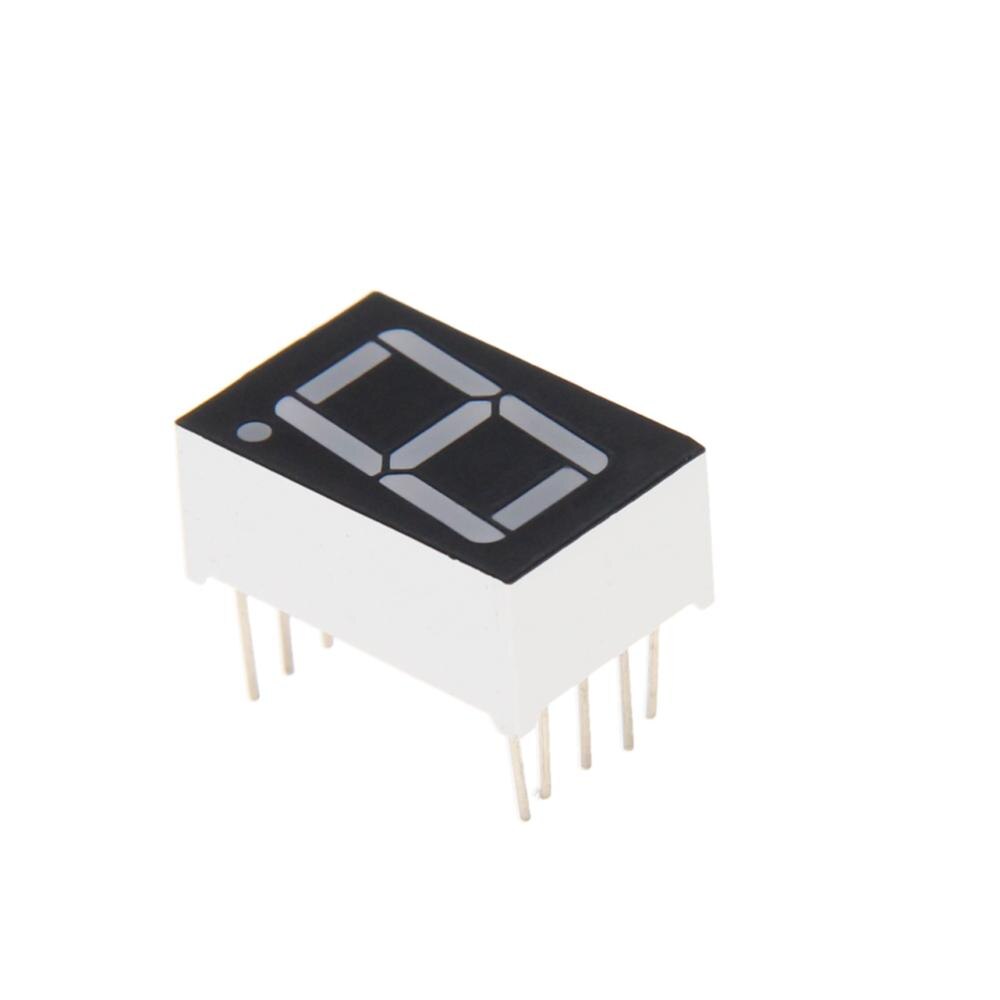 1 ~ 20 Pcs 1 Bit Common Cathode/Anode Led Display Digitale Buis 10 Pins 7 Segment 2V 20mA Rode Led Segment Displays