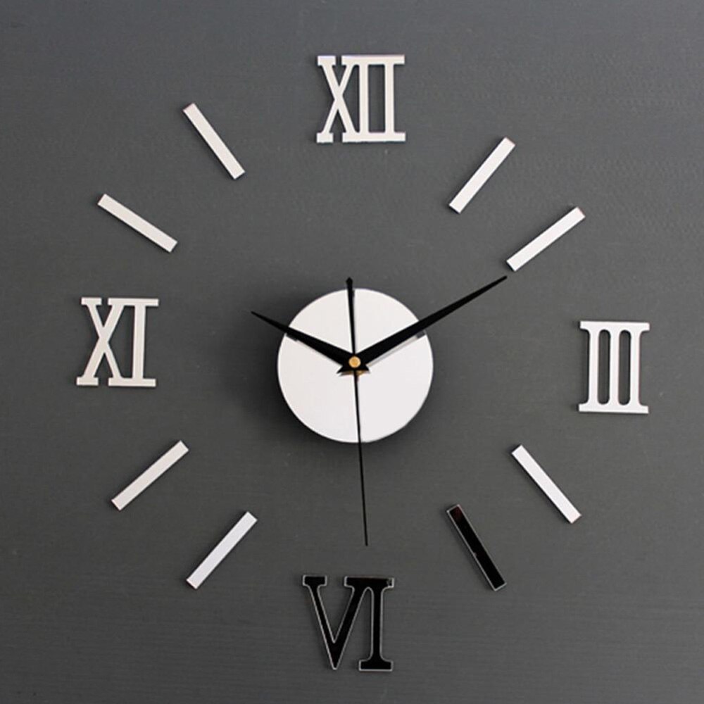 Mini Hause Wanduhr 3D DIY Acryl Spiegel Aufkleber Selbst Klebe Für Home Dekoration Wohnzimmer Quarz Nadel Hängen Uhr