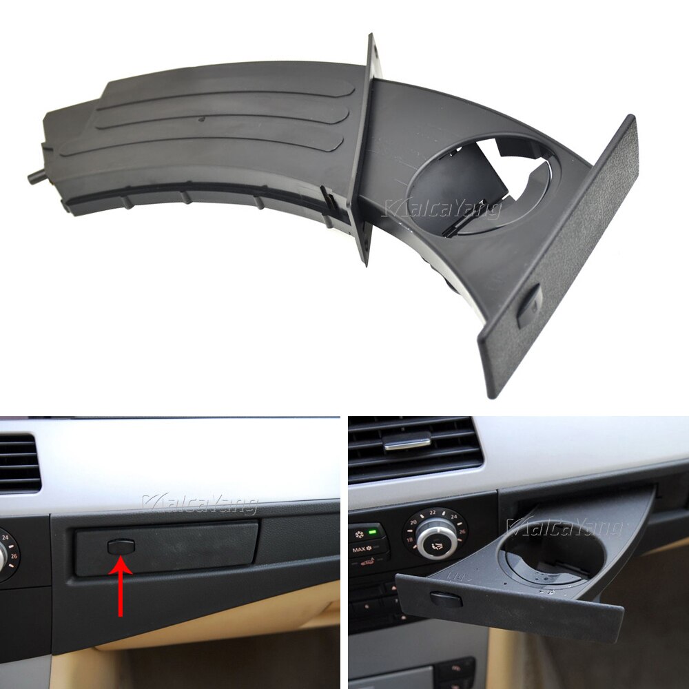 For BMW 5 Series E60 E61 M5 525i 528i 530i 535i 550i 2004 Car Front Center Console Water Cup Drink Holder 51459125622