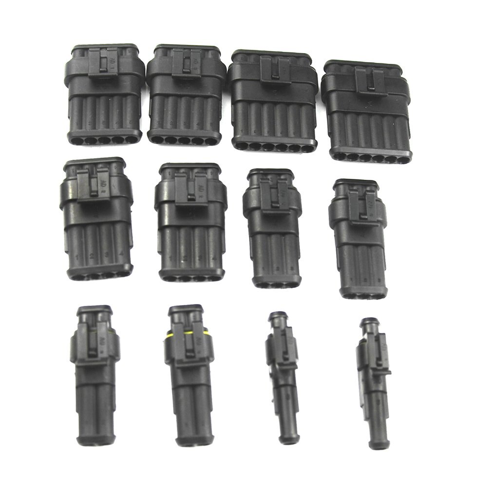 Medium Size Waterproof Terminal Connector Silicone Sealed Electrical Connector Plug Fuse Box Set For Car Motorcycle Truck Boat