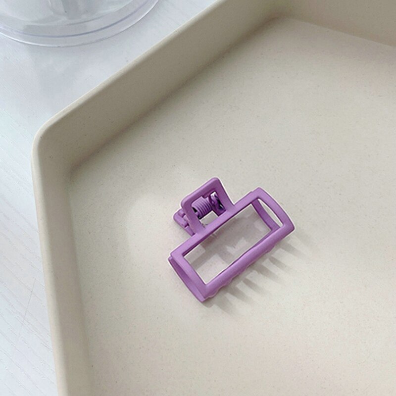 1PC kwadratowe spinki do włosów elegancki akryl spinki mały rozmiar Barrette krab spinki do włosów nakrycia głowy dla kobiet dziewczyn akcesoria do włosów: 18-4.5cm