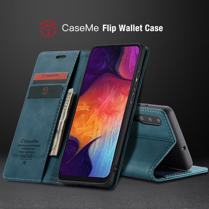 Flip Leather Case Voor Samsung Galaxy A50 EEN 50 Gevallen Cover Magnetische Business Portemonnee Met Card Slot Phone Bag Voor galaxy A50 coque