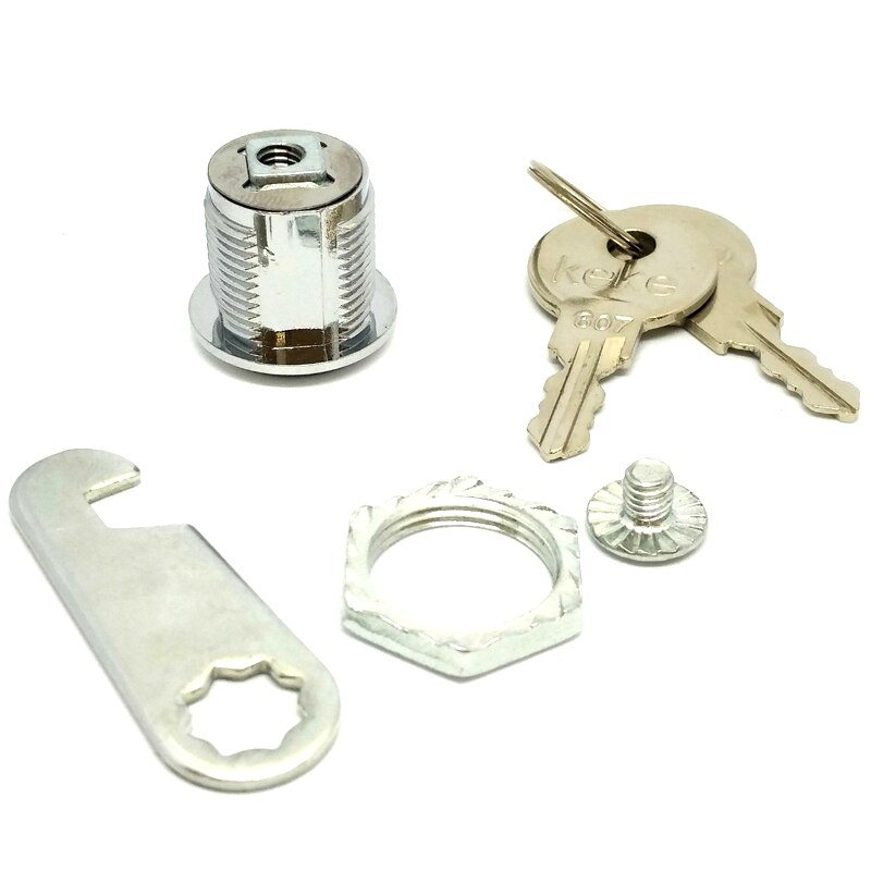 Aluminum Alloy Cylinder Barrel Lock Set 2 Cles for Mailbox Drawer 20mm Best Price