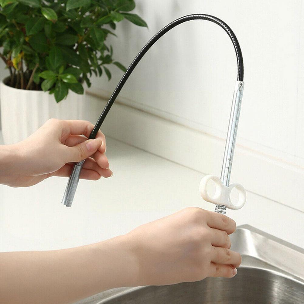Drain Snake Spring Pipe Dredging Tool Dredge Unblocker Drain Clog Tool For Kitchen Sink Sewer Cleaning Hook Water Sink Tool W2J2