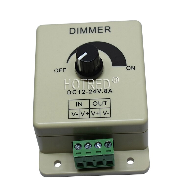 5PCS 12V 8A Dimmer PIR Sensor LED Strip Light Switch Dimmer Brightness Controller Adjustable Brightness Controller