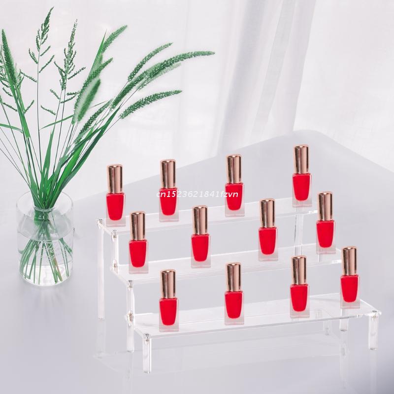 Acrylic Display Stand 3 Tier Riser Display Shelf Showcase for Figures Cupcakes