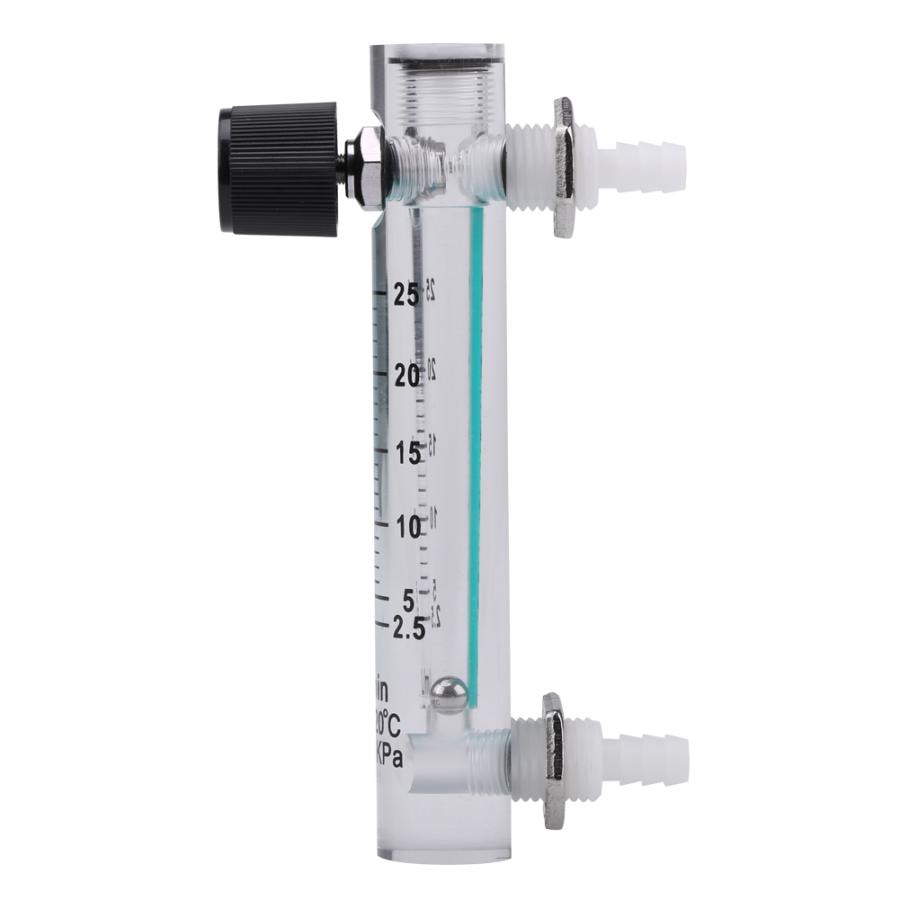 2.5-25LPM Gas Flowmeter 0.6MPa Druk Zuurstof Luchtstroom Meter LZQ-5 Gas Regelklep Zuurstof Flowmeter