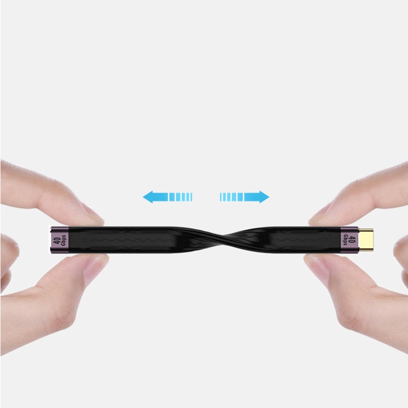 Forlengelseskabel 40 gbps forlengelseskabel usb c hunn til hann 100w forlengerledning type c synkroniseringsdatakabel for mobil strøm