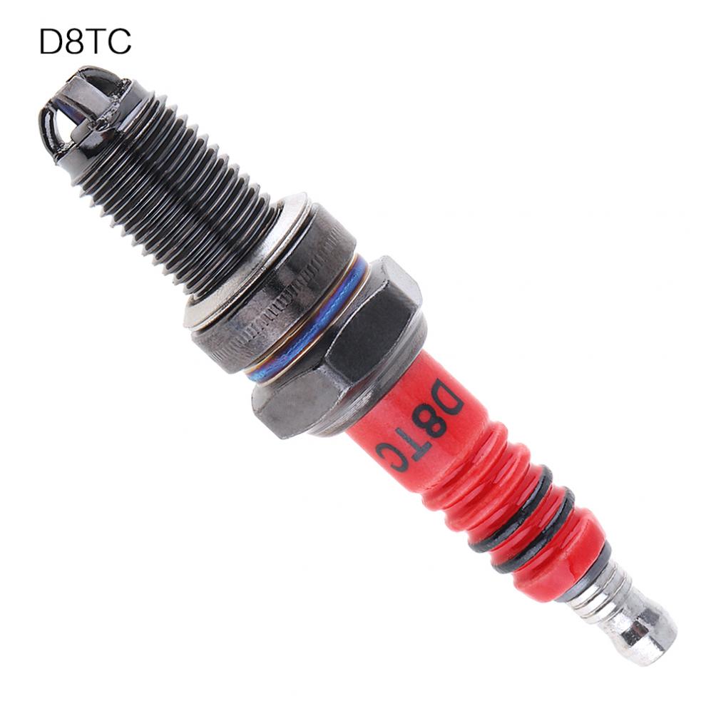 D8tc niveau 3 multi-vinkel tænding rødt hoved motorcykel platin dyser stik egnet til  cg 125cc 150cc 200cc 250cc