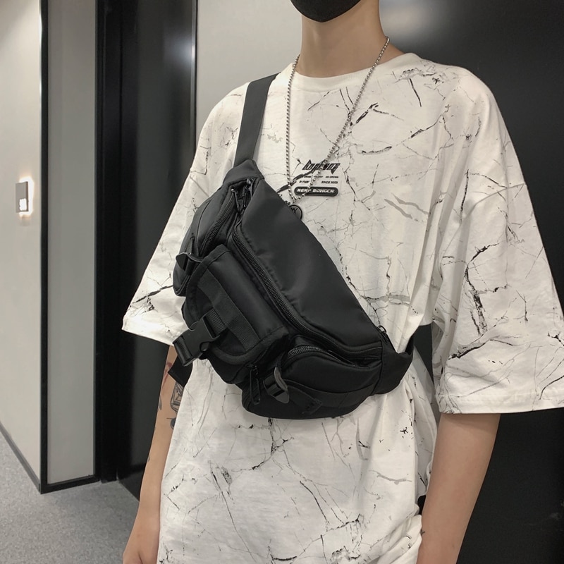 Casual Women Crossbody Bag Chest Rig Bag For Men Waist Bag Functional Chest Phone Pouch Unisex Fanny Pack Bum Leg Purses