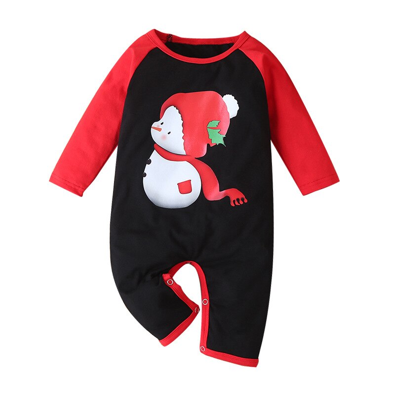 Winter Christmas Clothes Baby Romper Unisex Cotton Print Baby Boy Clothes 0-Neck Full Sleeve Baby Girl Clothes One-Pieces: Christmas Clothes1 / 9M