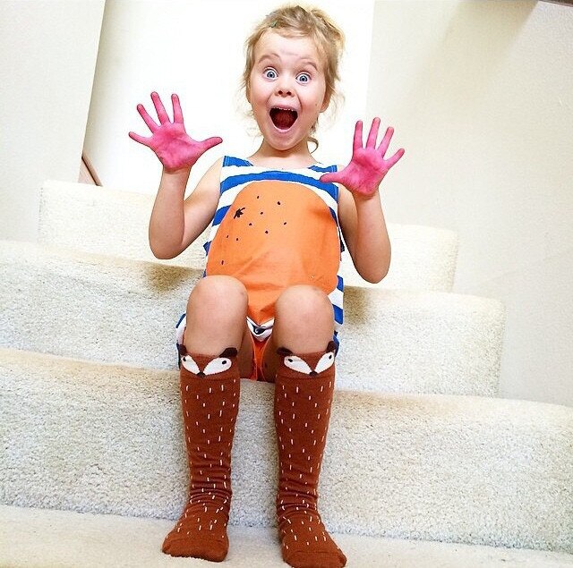 Baby Leeftijd 0-6y Over Knie Lange Kousen Sokken Cartoon Vos Kinderen Kids Knie Sokken Leuke Lange Katoen Kinderen Jongen School sok