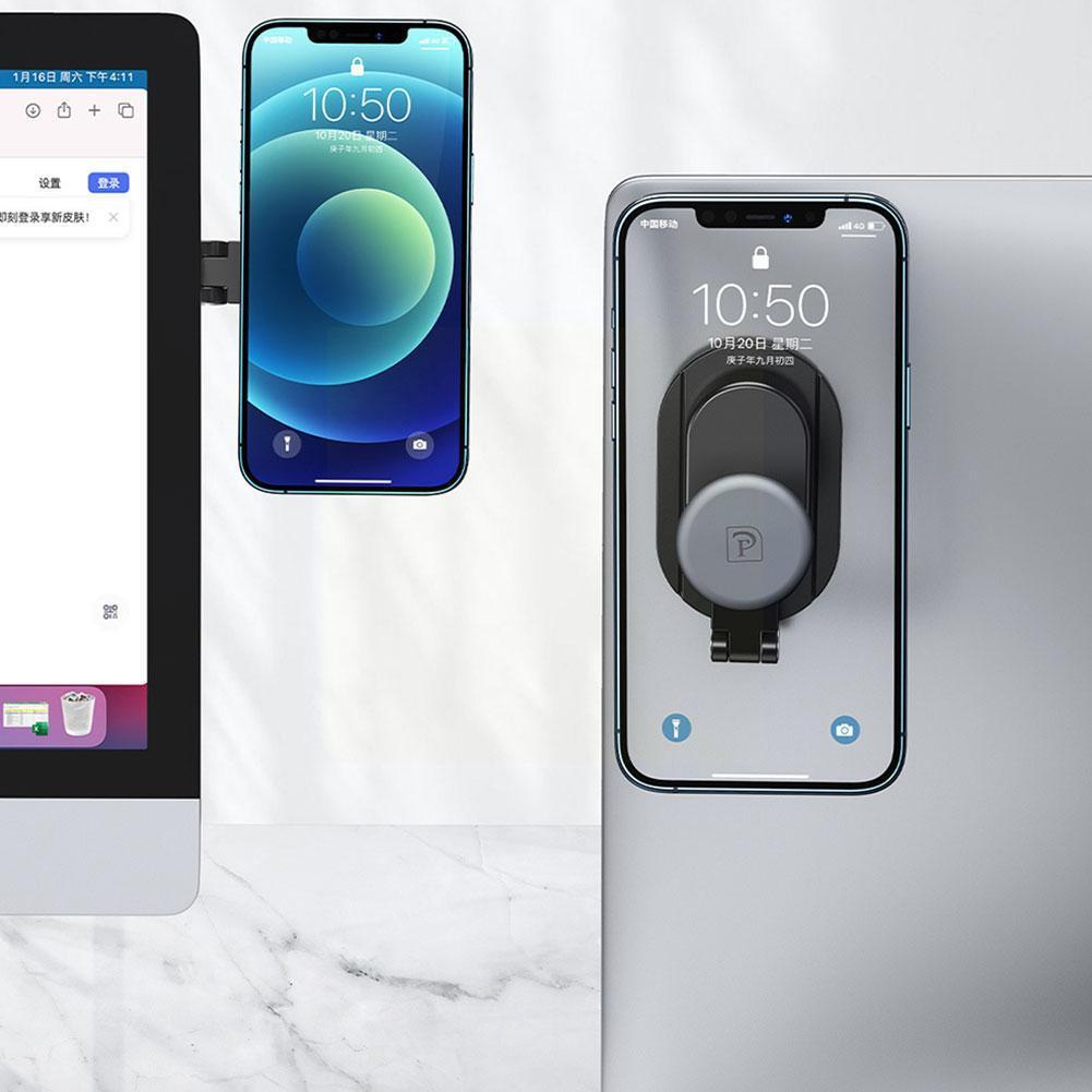 Adjustable Multi Screen Support Laptop Side Mount Display Phone Holder Mobile Clip Phone Stand Monitor Connects Bracket D9Q1