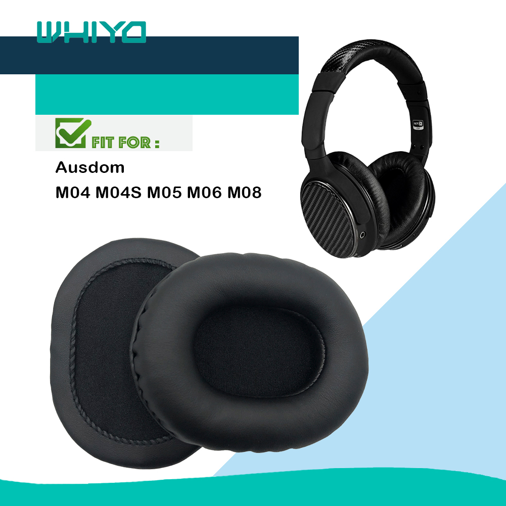 Whiyo 1 Pair of Replacement Ear Pads for Ausdom M05 M06 M04 M04S M08 Headphones Cushion Cover Earpads Earmuff