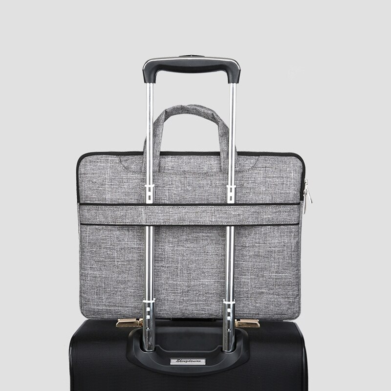 A4 Document Bag Multi-functional Men's And Women Briefcases Laptop Notebook Pens Computer Pouch Folder Office School Supplies