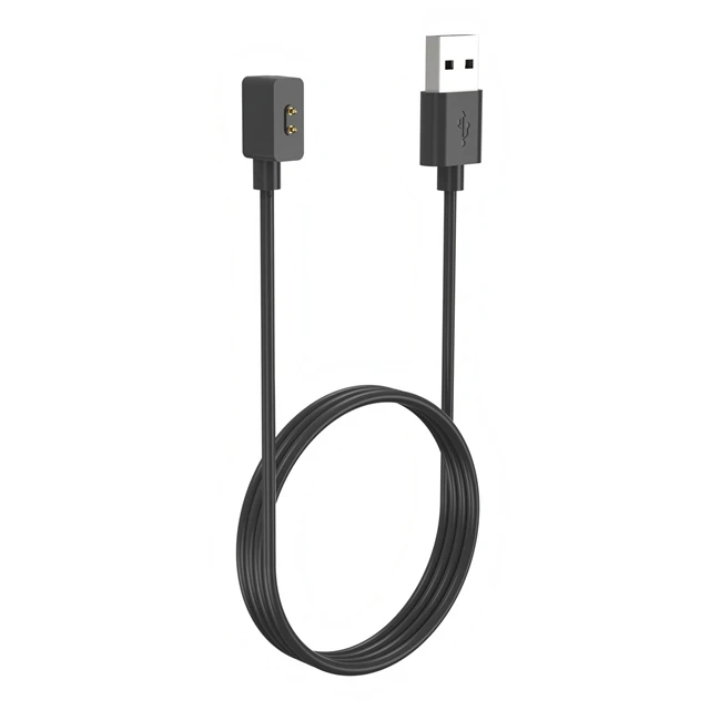 Cable cargador magnético USB para Redmi Watch 4, 3 bandas 2, adaptador de base de carga, base de datos para Xiaomi Mi Band 8 Pro, línea de cargadores: XS / Negro