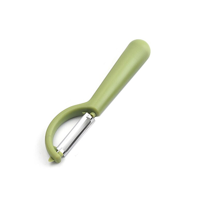 Pelapatate multifunzione a manico lungo pelapatate frutta pelapatate patate carota pelapatate utensili da sbucciatura facili gadget da cucina: green