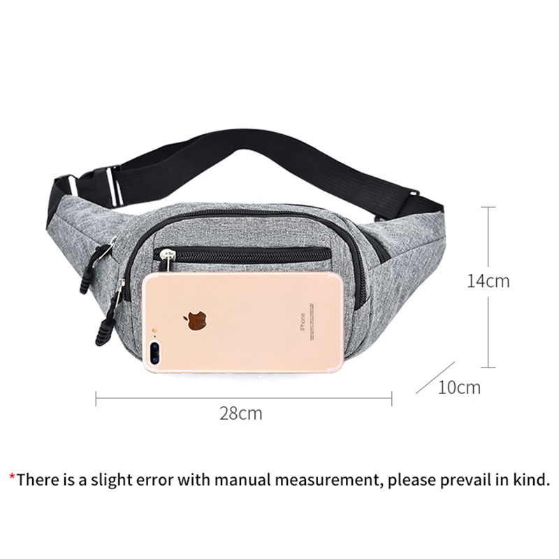Fri retur kubug midjeväskor mobiltelefonfickor kassaväska axelväska andas crossbody-väskor utomhus löparväska