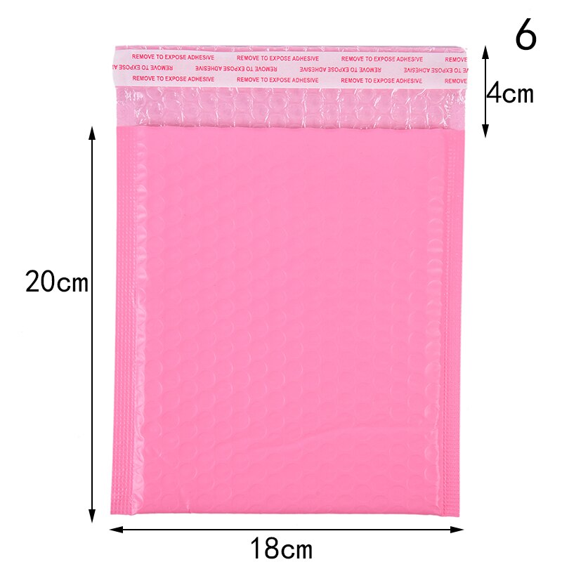 Rosa papper bubbel vadderade brev kuvert påse bubbel post kuvert påse förpackning påsar brevpåsar 10 st/lot: Ljusgrå