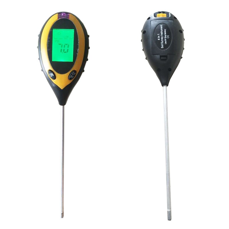 Probador de nutrientes del suelo medidor de PH del suelo medidor de humedad medidor de intensidad de la luz del sol Medición de la acidez del suelo agrícola