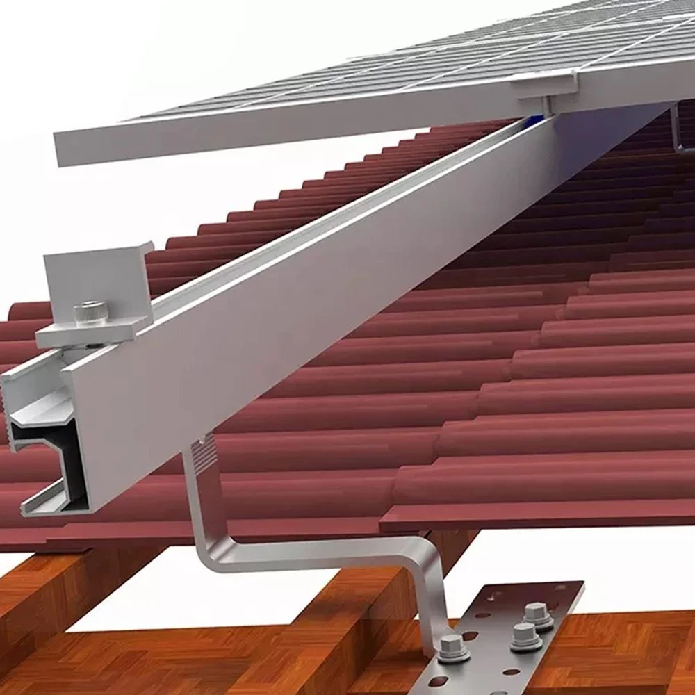 Solarpanel-Schienen haken Solarpanel-Schienen haken PV-Solarmodul halterung Halterung Montage haken Solardach haken für Solars chien halterung
