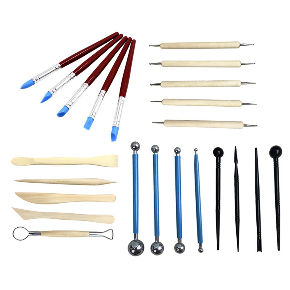 23 Uds Kit de modelado de tallado de puntos, pintura de objeto artístico con Mandala en relieve, juegos para pintar DIY patrón con relieve