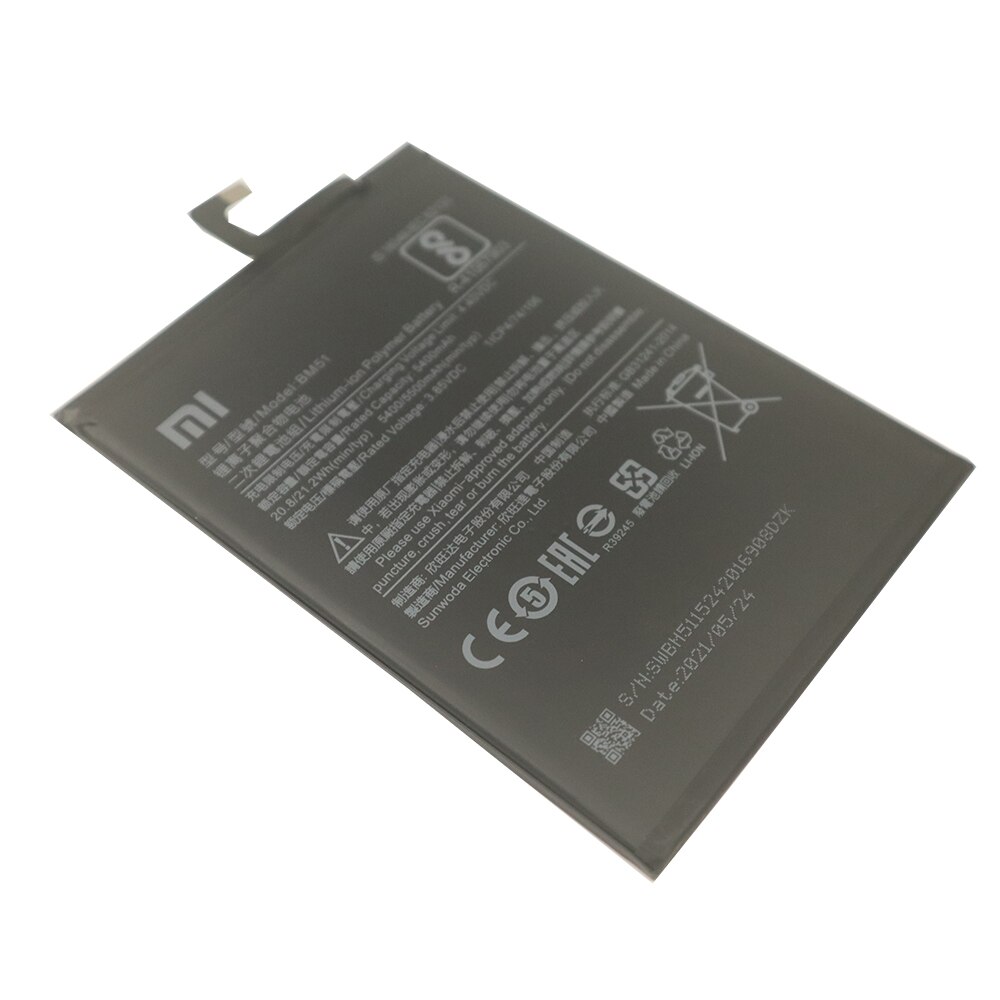 2021 anni 100% batteria originale Xiao mi BM49 BM50 BM51 per Xiaomi Max 2 3 Max2 Max3 batterie di ricambio per telefono di alta qualità