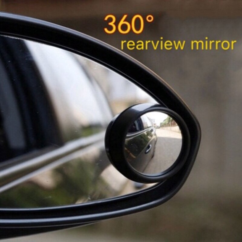 360 Graden Dodehoekspiegel Voor Auto Reverse Frameloze Ultradunne Groothoek Ronde Convex Achteruitkijkspiegel Auto-accessoires