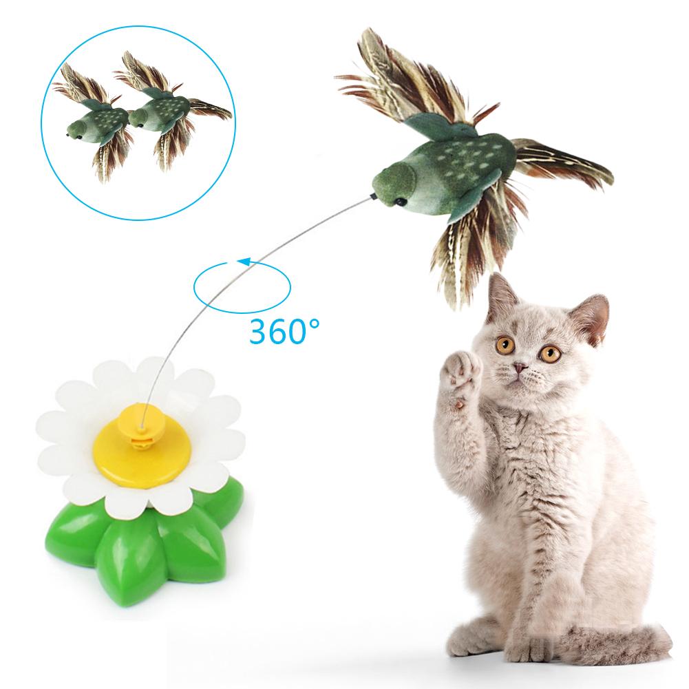 Jouet de chat électrique rotatif oiseau volant drôle papillon jouet interactif exercice chaton jouet pour chats de compagnie