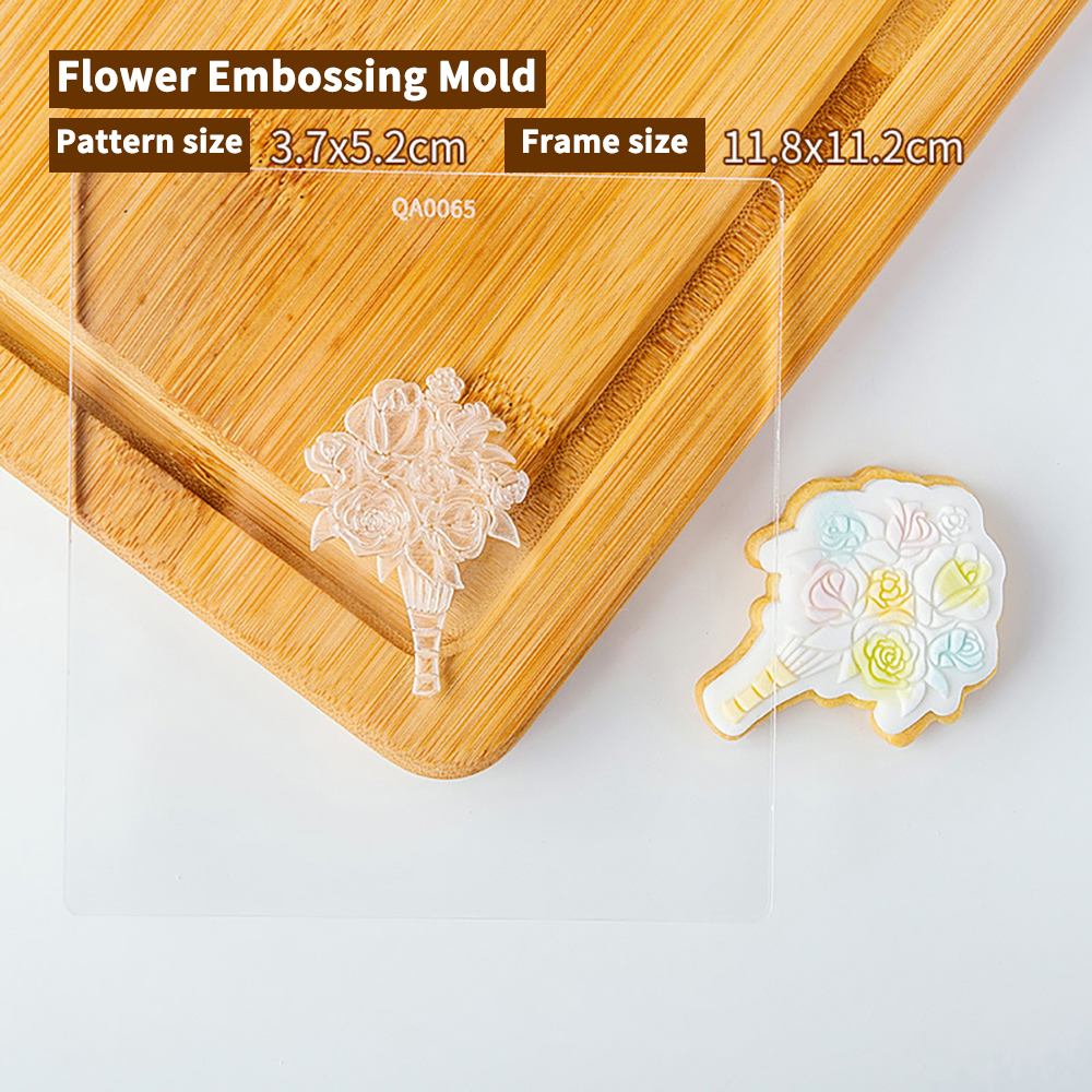 Cortadores de émbolo de galletas de cumpleaños para novio de boda, molde de pastel de Fondant, herramientas de decoración de pasteles de Sugarcraft, sello de galletas: Borgoña