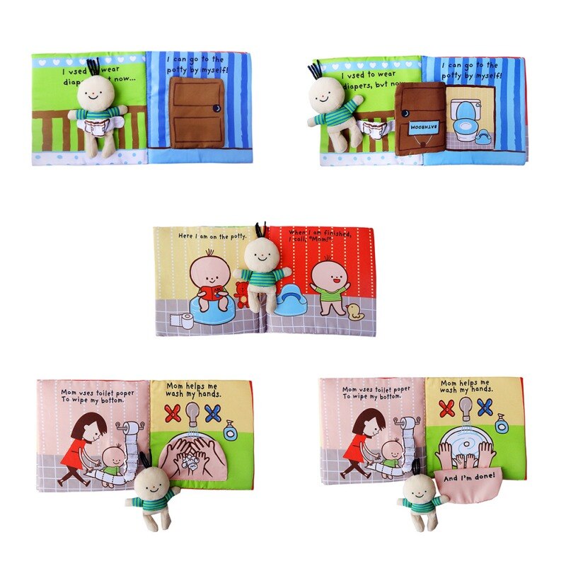 Baby Book Kids Children Toddler Soft Fabric Cloth Quiet Books Early Educational Learning Resource
