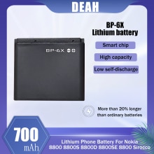 1-20PCS 700mAh BP-6X BP 6X BP6X Replacement Lithium Cell Phone Battery For Nokia 8800 8800S 8800D 8800SE Sirocco 8860 8861 N73i