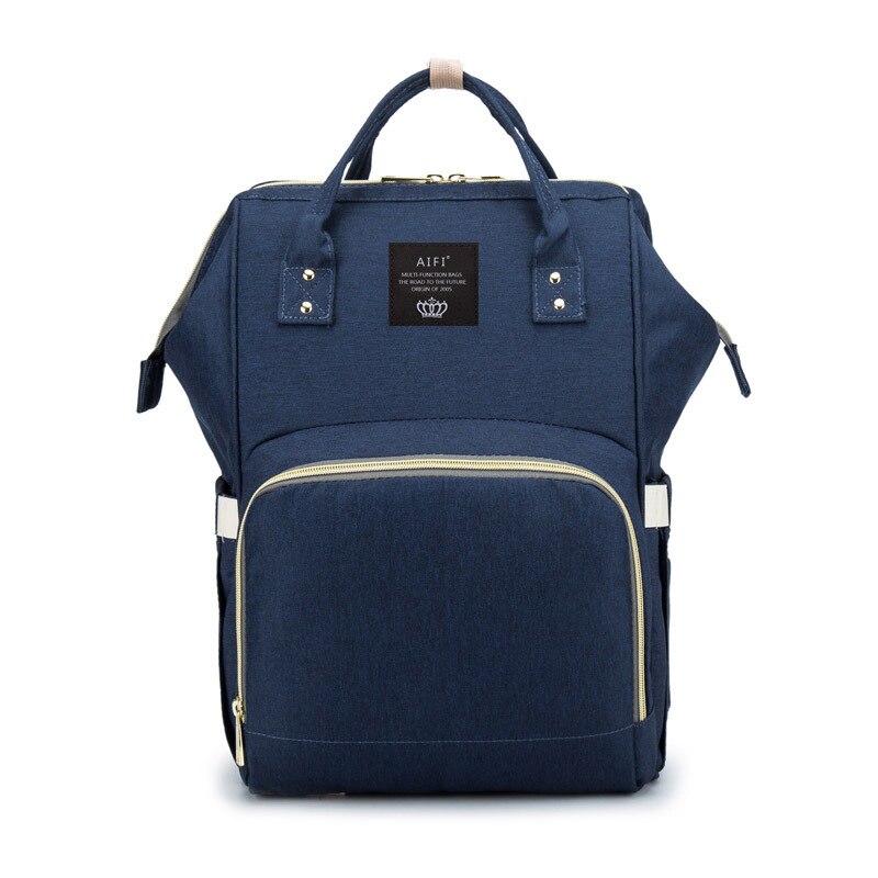 Stijl Luiertas Multifunctionele Mother 'S Tas Mode Mama Zuigfles Rugzak Aiaper Rugzak: Sapphire Blue