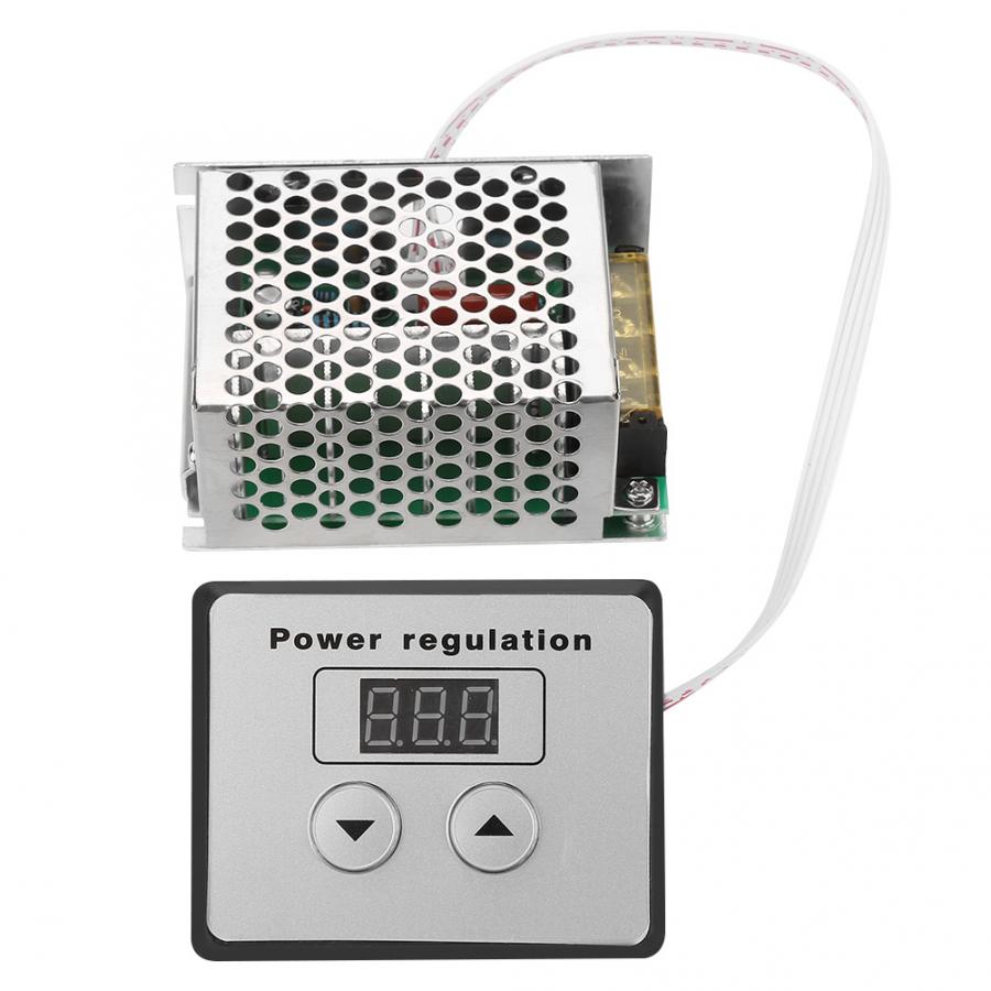 4000w ac 220v scr spenningsregulator mørkere elektrisk variabel regulator motor viftehastighetsregulator til varmtvannsbereder motor