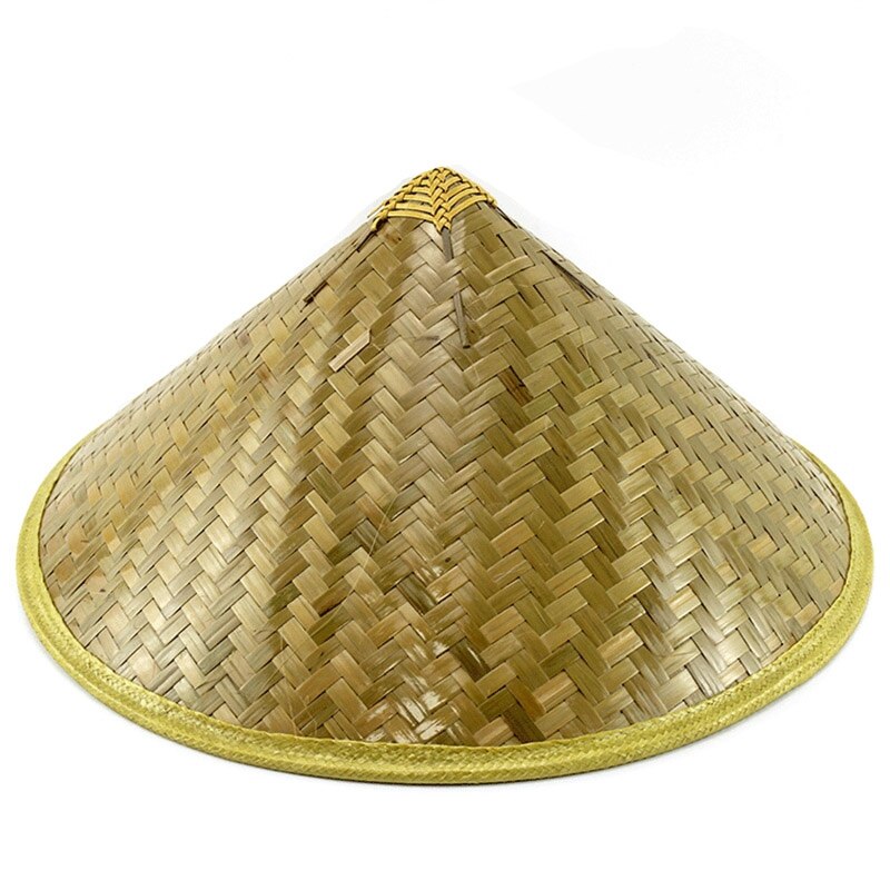 Adult Deluxe Coolie Hat, Bamboo, Oriental Hat, Unisex – Grandado