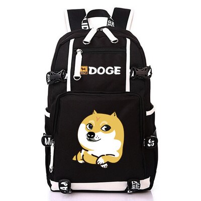 Nette Dogen Große Kapazität Rucksack Shiba Inu Printing Schultaschen Für Jugendliche Männer Frauen Reisetaschen Laptop Rucksack Mochila: D