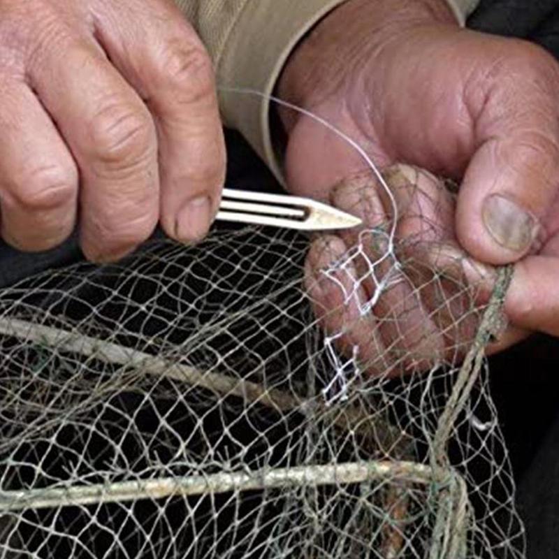 Plastic Netting Shuttle Netting Needle Manual Weaving Fish Repairing Dip And Netting Tool Three-layer Crab Cage Net Shrimp Q5N8