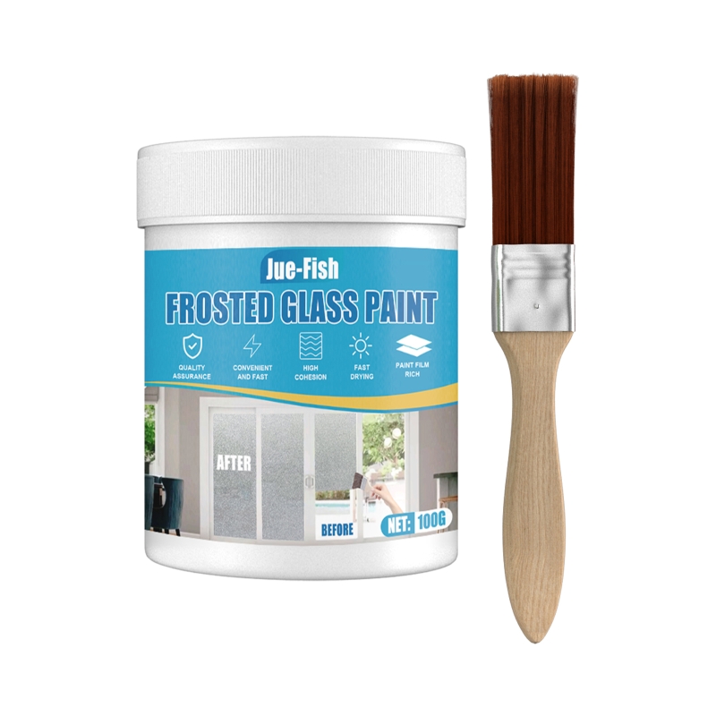 Frosted Glass Paint with Brush Matte Hazy Frost for Door Window Shading 100ml: Default Title