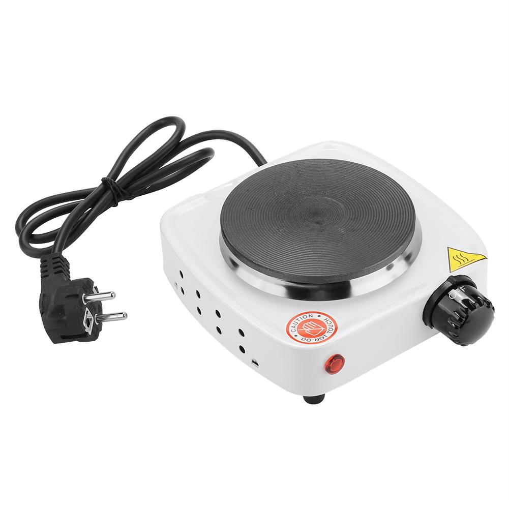 VGEBY Mini Elektrisk Kogeplade 500W - 220V - Kompakt Bordplade Komfur i Rustfrit Stål
