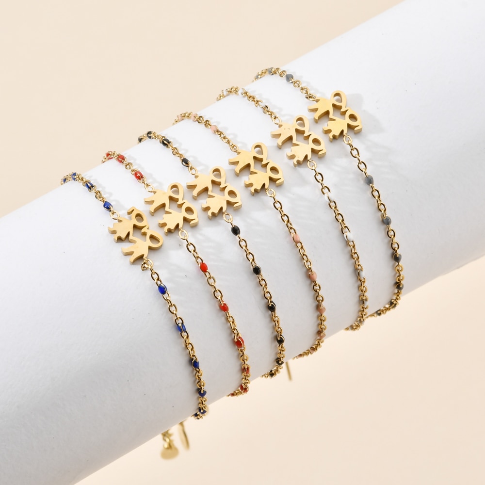 Zmzy boy girl friend armband roestvrij staal armbanden voor vrouwen gouden ketting verstelbare armbanden sieraden