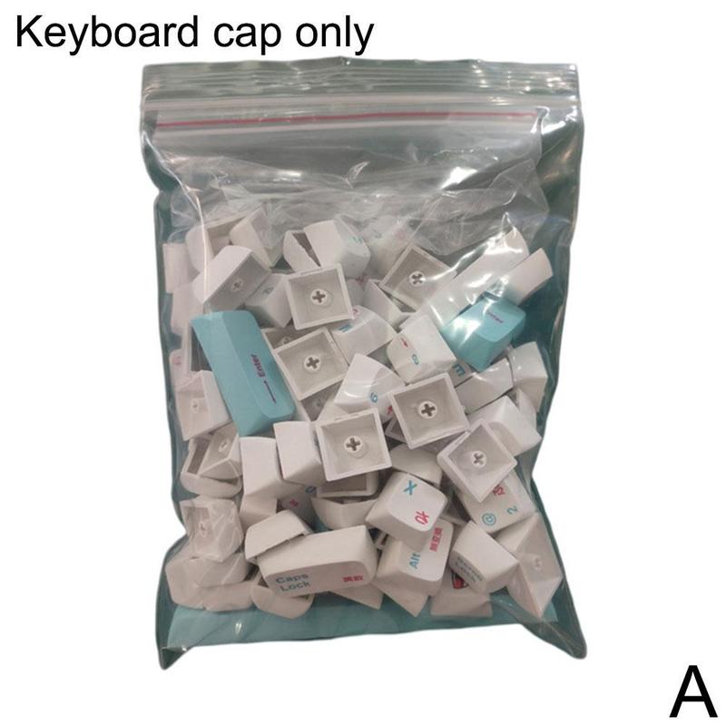 Japanese And English Keyboard Cap Sublimation PBT 121 Key Small Full Set Boxed XDA Keycap Set Mechanical Game Office Supplies: A