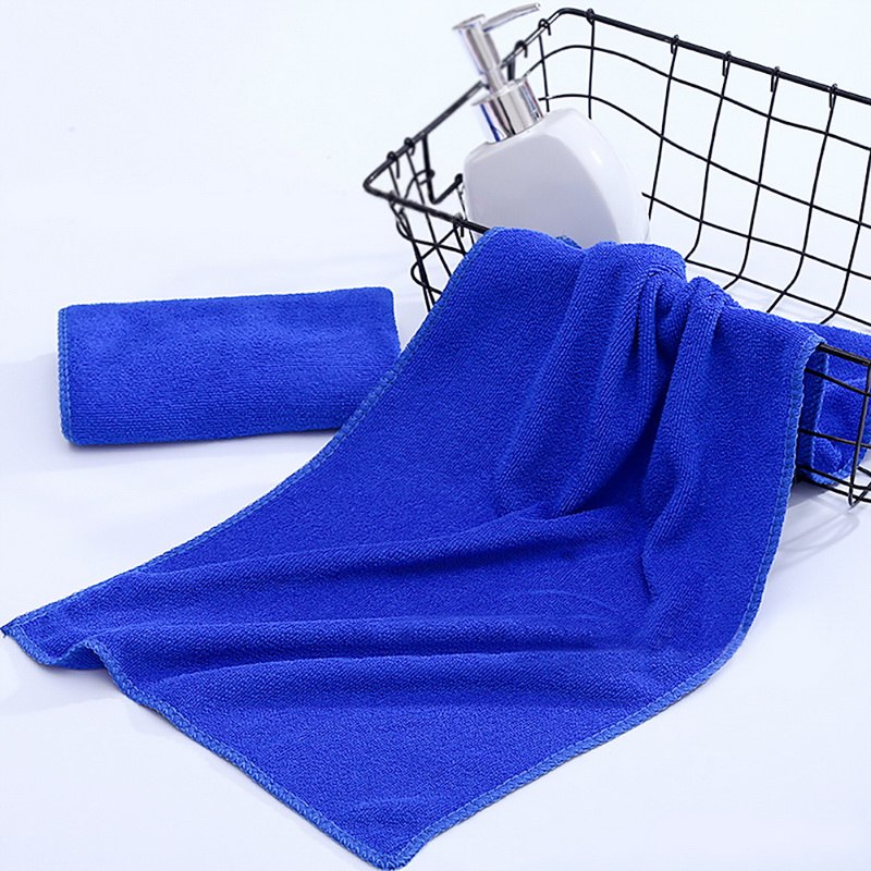 DIDIHOU 30x70cm petit Polyester absorbant petite serviette en microfibre serviette de bain à séchage rapide salle de bain serviettes de cuisine fournitures: 4