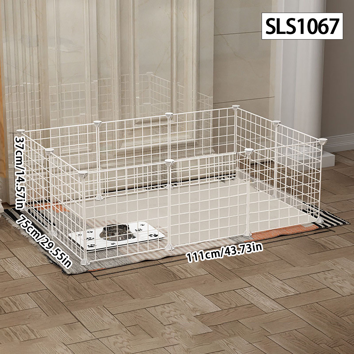 Stylo pour chien clôture intérieure petit chien moyen Teddy maison isolation porte clôture garde-corps pour animaux de compagnie chat cage lapin cage: green