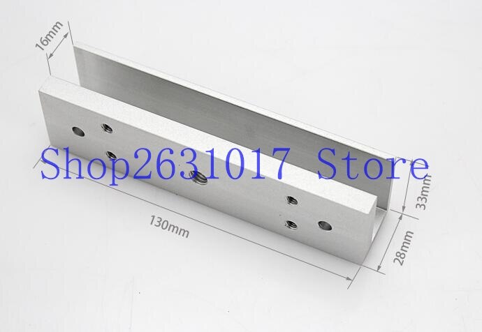 Lage Frameloze Glazen Deur Guard Systeem 180 kg Magnetisch Slot Beugel Hoge Sterkte Aluminium U-vormige Deur Klem