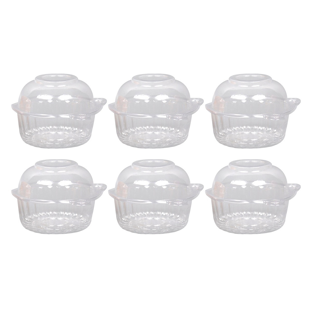 50 Pcs Cake Boxes Transparent Plastic Case Holder Cake Boxes for Pastries Cupcake