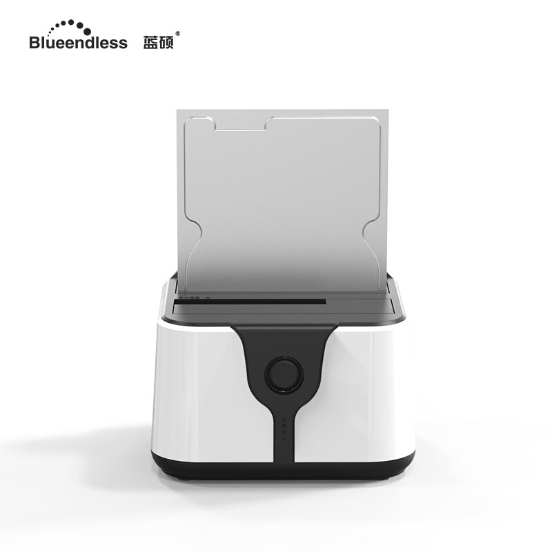 Blueendless USB 3.0 Hdd Enclosure Support 4tb Capacity 3.5 2.5 Inch Hdd Clone Station 2 Bay with Plastic Hdd SSD Stock Station