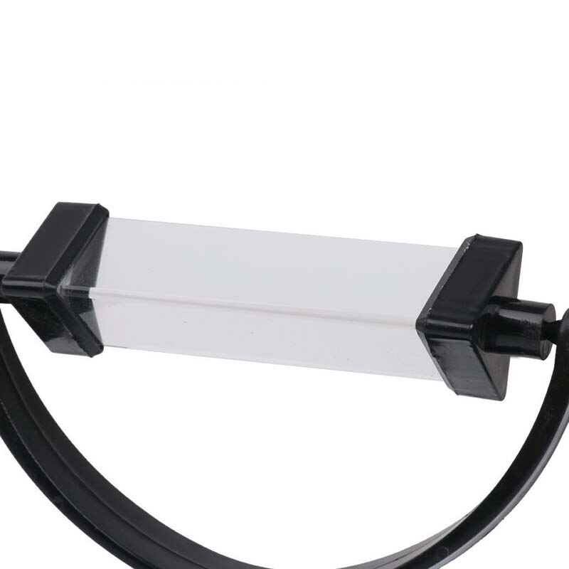 Vidrio óptico Triangular triple prisma refractor físico luz con soporte