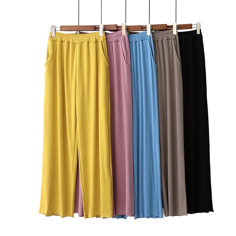 Spring And Autumn Ladies Cotton Pants Women Simple Style Large Size Comfort Loose Homewear Femme Soft Sleep Bottoms